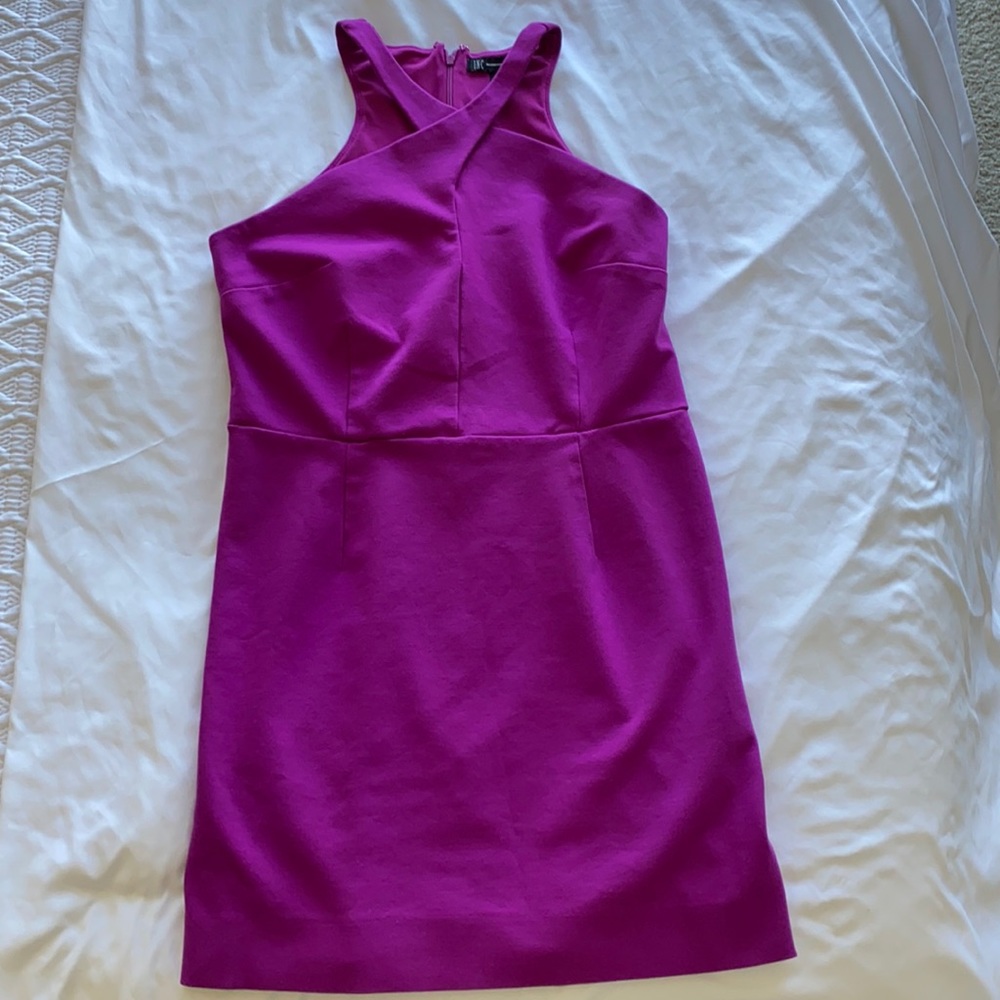 Purple/Magenta INC Cross Front Dress